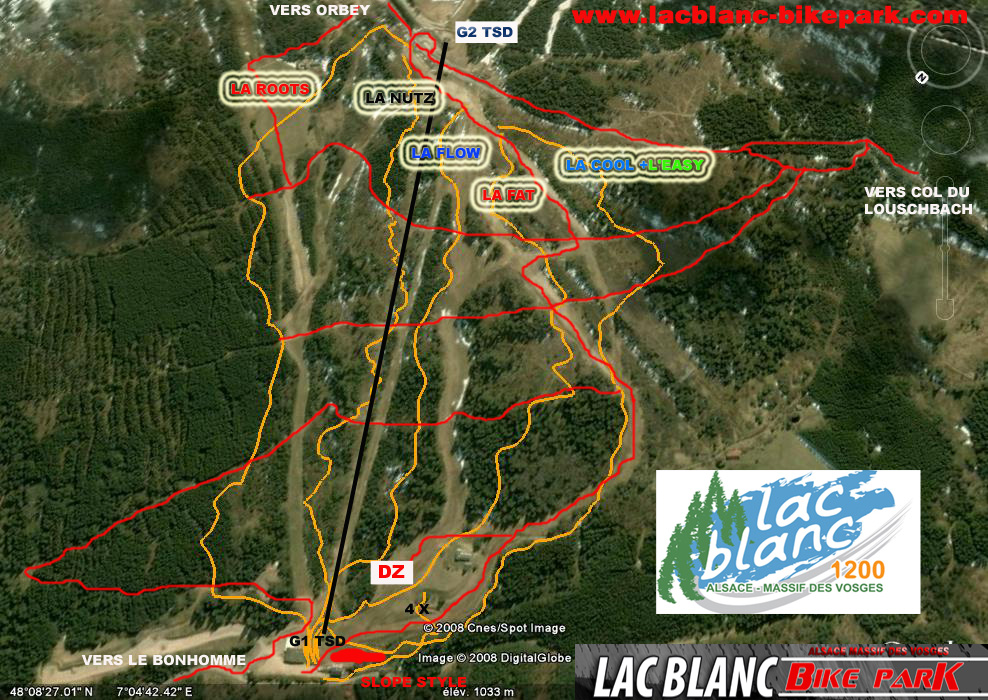 Plan des pistes Lac Blanc