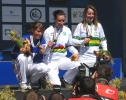 Le sourire d'Ana�s et de Julie faisait plaisir � voir ce dimanche matin ... Et un deuxi�me maillot irris� pour Ana�s !