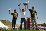 Podium Pump track de g. à d. Troy Brosnan, Mitch Ropelato et Brendan Fairclough