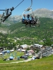 La zone d'arrivée