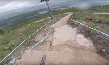 Fort William : La piste avec Claudio