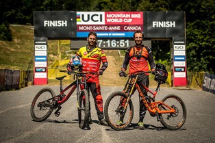 Mont-Sainte-Anne : La piste avec Claudio